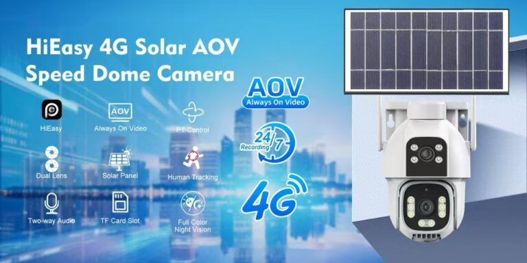 Solar-Powered 4G AOV PTZ Cameras